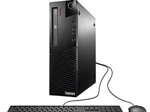 كمبيوتر مكتبي من فئة الأعمال lenovo ThinkCentre M93p ، رباعي النواة i7 4770 3.4 جيجا هرتز ، 16 جيجا بايت DDR3 RAM ، 512 جيجا بايت SSD محرك أقراص ، DVD-RW ، Windows 10 Pro (تم تجديده)