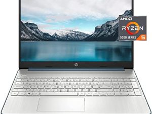 كمبيوتر محمول HP 15 للأعمال ، AMD Ryzen 5 5500U ، شاشة 15.6 بوصة FHD ، Windows 11 Pro ، ذاكرة وصول عشوائي 16 جيجا بايت ، 512 جيجا بايت SSD ، قارئ بطاقة SD ، شحن سريع ، دبوس ذكي AC ، بطاقة Durlyfish USB 32 جيجا بايت