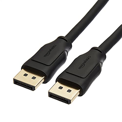 Amazon Basics 8K DisplayPort إلى DisplayPort 1.4 كابل مع 4K @ 120Hz ، دقة فيديو 8K @ 60Hz ، ودعم HDR ، 6 أقدام Amazon Basics 8K DisplayPort إلى DisplayPort 1.4 كابل مع 4K @ 120Hz ، دقة فيديو 8K @ 60Hz ، ودعم HDR ، 6 أقدام