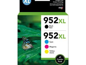 952XL خراطيش حبر مطورة ذات إنتاجية أعلى لاستبدال طابعة HP 952 XL 952XL متوافقة مع طابعة HP OfficeJet Pro 8710 8720 8702 7720 7740 8715 8730 8740 8216 8725 8700 (4 عبوات)