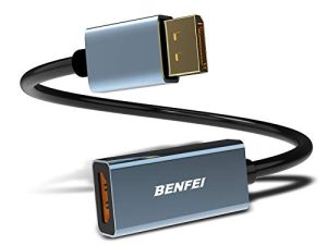 BENFEI DisplayPort إلى HDMI ، منفذ عرض DP مطلي بالذهب إلى محول HDMI