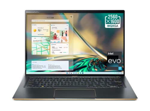 لاب توب أيسر سويفت 5 إنتل إيفو رفيع وخفيف الوزن | 14 بوصة WXGA IPS 100٪ sRGB Touch | 12th Gen Intel i7-1260P | Intel Iris Xe Graphics | 16 جيجا LPDDR5 | 1 تيرا بايت Gen 4 SSD | Killer HDMI ، Wi-Fi 6E AX1675 | SF514-56T-797T لاب توب أيسر سويفت 5 إنتل إيفو رفيع وخفيف الوزن | 14 بوصة WXGA IPS 100٪ sRGB Touch | 12th Gen Intel i7-1260P | Intel Iris Xe Graphics | 16 جيجا LPDDR5 | 1 تيرا بايت Gen 4 SSD | Killer HDMI ، Wi-Fi 6E AX1675 | SF514-56T-797T