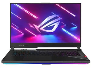 ASUS ROG Strix Scar 17 (2022) كمبيوتر محمول للألعاب ، شاشة 17.3 بوصة 360 هرتز IPS FHD ، NVIDIA GeForce RTX 3070 Ti ، Intel Core i9-12900H ، 16 جيجا DDR5 ، 1 تيرابايت SSD ، لوحة مفاتيح RGB لكل مفتاح ، Windows 11 ، G733ZW-DS94