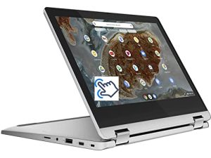 أحدث 2022 Lenovo Flex 3 11.6 "HD Touchscreen 2-in-1 Chromebook Laptop، MediaTek 8-Core MT8183 (Up 2.0GHz)، 4GB RAM، 160GB SPACE (32GB eMMC + 128GB Card)، WiFi، Bluetooth، Webcam، TYPE-C و Chrome OS + JVQ MP