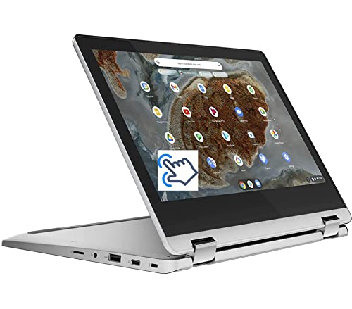أحدث 2022 Lenovo Flex 3 11.6 "HD Touchscreen 2-in-1 Chromebook Laptop، MediaTek 8-Core MT8183 (Up 2.0GHz)، 4GB RAM، 160GB SPACE (32GB eMMC + 128GB Card)، WiFi، Bluetooth، Webcam، TYPE-C و Chrome OS + JVQ MP أحدث 2022 Lenovo Flex 3 11.6 "HD Touchscreen 2-in-1 Chromebook Laptop، MediaTek 8-Core MT8183 (Up 2.0GHz)، 4GB RAM، 160GB SPACE (32GB eMMC + 128GB Card)، WiFi، Bluetooth، Webcam، TYPE-C و Chrome OS + JVQ MP