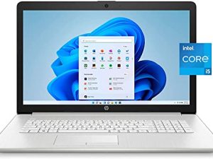 كمبيوتر محمول جديد HP 17 ، شاشة 17.3 بوصة FHD IPS ، الجيل الحادي عشر من Intel Core i5-1135G7 (Beats i7-8500) ، ذاكرة وصول عشوائي 16 جيجا ، 512 جيجا بايت SSD ، Wi-Fi 5 ، بلوتوث ، HDMI ، كاميرا ويب ، Windows 11 ، لوحة مفاتيح بإضاءة خلفية ، فضي طبيعي 9 ح