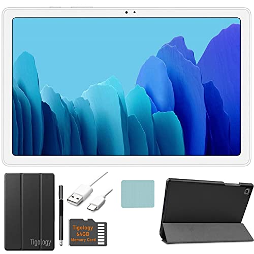 2020 Samsung Galaxy Tab A7 10.4 '' (2000x1200) TFT Display Wi-Fi Tablet Bundle ، Qualcomm Snapdragon 662 ، 3GB RAM ، Bluetooth ، Dolby Atmos Audio ، Android 10 OS w / Tigology Accessories (64GB ، فضي) 2020 Samsung Galaxy Tab A7 10.4 '' (2000x1200) TFT Display Wi-Fi Tablet Bundle ، Qualcomm Snapdragon 662 ، 3GB RAM ، Bluetooth ، Dolby Atmos Audio ، Android 10 OS w / Tigology Accessories (64GB ، فضي)