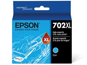 EPSON T702 DURABrite خرطوشة سماوية فائقة الحبر عالية السعة (T702XL220-S) لمجموعة مختارة من طابعات Epson WorkForce Pro
