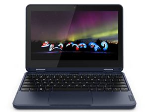 Lenovo - 300W Gen 3 - كمبيوتر تعليمي 2 في 1 - لاب توب للطلاب - معالج AMD 3015e ثنائي النواة - شاشة لمس 11.6 بوصة عالية الدقة - ذاكرة 4 جيجا بايت - ذاكرة تخزين 64 جيجا - Windows 10 Pro
