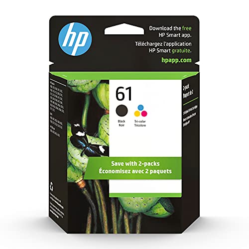 حبر أصلي HP 61 أسود / ثلاثي الألوان (عدد 2 - عبوة) | يعمل مع DeskJet 1000 ، 1010 ، 1050 ، 1510 ، 2050 ، 2510 ، 2540 ، 3000 ، 3050 ، 3510 ؛ ENVY 4500 ، 5530 ؛ أوفيس جيت 2620 ، 4630 | مؤهل للحبر الفوري | CR259FN حبر أصلي HP 61 أسود / ثلاثي الألوان (عدد 2 - عبوة) | يعمل مع DeskJet 1000 ، 1010 ، 1050 ، 1510 ، 2050 ، 2510 ، 2540 ، 3000 ، 3050 ، 3510 ؛ ENVY 4500 ، 5530 ؛ أوفيس جيت 2620 ، 4630 | مؤهل للحبر الفوري | CR259FN