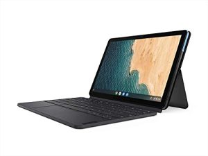 Lenovo Chromebook Duet ، 2 في 1 ، شاشة 10.1 بوصة WUXGA (1920 × 1200) ، MediaTek Helio P60T ، 4GB LPDDR4X RAM ، 128GB eMCP SSD ، ARM G72 MP3 Graphics ، Chrome OS ، ZA6F0031US ، Ice Blue + Iron Grey