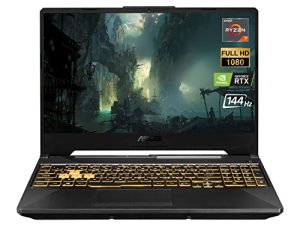 ASUS 2022 أحدث كمبيوتر محمول للألعاب TUF A15 ، شاشة 15.6 بوصة عالية الدقة 144 هرتز ، معالج AMD Ryzen 7 4800H ، بطاقة رسومات GeForce RTX 3050 Ti ، ذاكرة وصول عشوائي 32 جيجابايت ، 1 تيرابايت SSD ، لوحة مفاتيح بإضاءة خلفية RGB ، Windows 11 Home