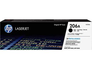 خرطوشة مسحوق حبر أسود أصلية HP 206A | تعمل مع طابعات HP Color LaserJet Pro M255 و HP Color LaserJet Pro MFP M282 و M283 Series | W2110A