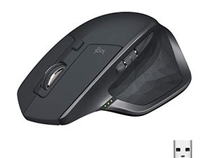 ماوس لاسلكي Logitech MX Master 2S - يُستخدم على أي سطح ، والتمرير السريع للغاية ، والشكل المريح ، والقابل لإعادة الشحن ، والتحكم حتى 3 أجهزة كمبيوتر Apple Mac و Windows ، والجرافيت (أوقفت الشركة المصنعة)