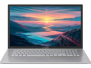 أحدث إصدار من ASUS VivoBook 17.3 بوصة HD + كمبيوتر محمول رفيع وخفيف الوزن ، معالج Intel Core i5-1035G1 ، كاميرا ويب عالية الدقة ، HDMI ، Wi-Fi 5 ، بلوتوث ، فضي شفاف ، Windows 11 (ذاكرة وصول عشوائي 20 جيجابايت | 1 تيرابايت SDD)