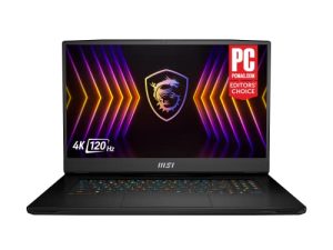 كمبيوتر محمول MSI Titan GT77 17.3 بوصة UHD 120 هرتز للألعاب: Intel Core i7-12800HX RTX 3070 Ti 32GB DDR5 1 تيرابايت NVMe SSD ، Thunderbolt 4 ، USB من النوع C ، Cooler Boost Titan ، Win11 Pro: Core Black 12UGS-009