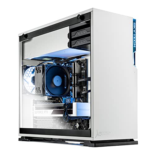جهاز كمبيوتر سطح المكتب للألعاب Skytech Shiva - Intel Core i5 12600K 3.7 جيجاهرتز ، RTX 3060 Ti ، 1 تيرابايت NVME SSD ، 32G DDR5 RGB ، 650W Gold PSU ، AC Wi-Fi ، Windows 10 Home 64 بت جهاز كمبيوتر سطح المكتب للألعاب Skytech Shiva - Intel Core i5 12600K 3.7 جيجاهرتز ، RTX 3060 Ti ، 1 تيرابايت NVME SSD ، 32G DDR5 RGB ، 650W Gold PSU ، AC Wi-Fi ، Windows 10 Home 64 بت