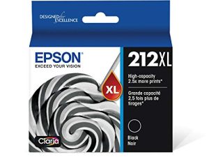 EPSON T212 Claria - خرطوشة حبر سوداء عالية السعة (T212XL120-S) لطابعات Epson Expression و WorkForce محددة