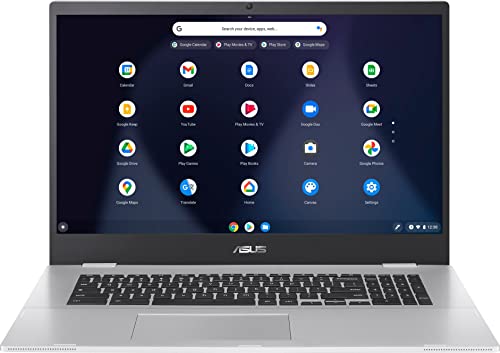 أسوس - 17.3 "Chromebook - Intel Celeron N4500 - ذاكرة 4 جيجا بايت - 32 جيجا بايت eMMC - فضي شفاف أسوس - 17.3 "Chromebook - Intel Celeron N4500 - ذاكرة 4 جيجا بايت - 32 جيجا بايت eMMC - فضي شفاف