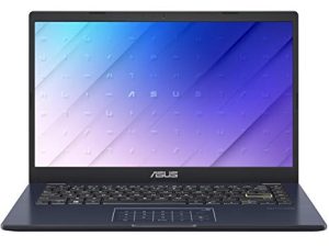 ASUS L410 MA-DB02 كمبيوتر محمول فائق النحافة ، شاشة 14 بوصة FHD ، معالج Intel Celeron N4020 ، ذاكرة وصول عشوائي سعتها 4 جيجابايت ، سعة تخزين 64 جيجابايت ، لوحة رقمية ، Windows 10 Home in S Mode ، Star Black