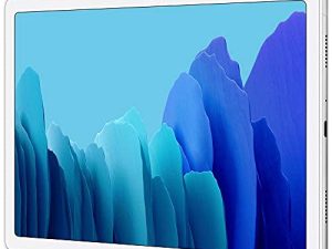 Samsung Galaxy Tab A7 10.4 "(2020 ، WiFi + Cellular) 32GB 4G LTE Tablet & Phone (إجراء مكالمات) GSM مفتوح ، موديل عالمي مع مكعب شحن أمريكي - SM-T505 (WiFi + Cellular ، فضي)