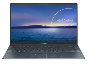 ASUS ZenBook 14 Ultra-Slim Laptop 14 "Full HD NanoEdge Display، Intel Core i7-1165G7، 8GB RAM، 512GB PCIe SSD، NumberPad، Thunderbolt 4، Windows 10 Home، AI Noise-cancellation، Pine Grey، UX425EA-EH71