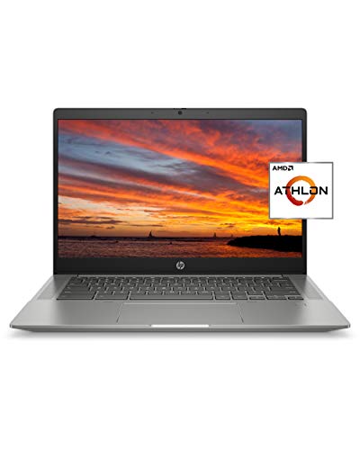 HP Chromebook 14b Laptop، AMD Athlon Silver 3050C Mobile Processor، 4 GB RAM، 64 GB eMMC Storage، 14-inch Full HD IPS Touch Screen، Google Chrome OS، Audio by B&O، Privacy Camera (14b-na0010nr، 2021) HP Chromebook 14b Laptop، AMD Athlon Silver 3050C Mobile Processor، 4 GB RAM، 64 GB eMMC Storage، 14-inch Full HD IPS Touch Screen، Google Chrome OS، Audio by B&O، Privacy Camera (14b-na0010nr، 2021)