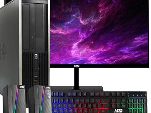 كمبيوتر سطح المكتب HP Elite ، 3.1 جيجاهرتز ، Intel Core i5 ، 16 جيجابايت ، ذاكرة الوصول العشوائي ، 2 تيرابايت HDD ، شاشة LED جديدة مقاس 22 بوصة ، مكبر صوت RGB ولوحة مفاتيح ، واي فاي ، Windows 10 Pro (تم تجديده)