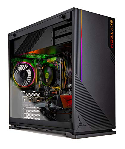 جهاز كمبيوتر سطح المكتب للألعاب Skytech Azure - AMD Ryzen 5 3600 3.6 جيجاهرتز ، RTX 3070 8 جيجابايت ، 16 جيجابايت DDR4 3200 ، 1 تيرابايت NVME ، 650 وات ذهبي PSU ، Windows 10 Home 64 بت ، أسود جهاز كمبيوتر سطح المكتب للألعاب Skytech Azure - AMD Ryzen 5 3600 3.6 جيجاهرتز ، RTX 3070 8 جيجابايت ، 16 جيجابايت DDR4 3200 ، 1 تيرابايت NVME ، 650 وات ذهبي PSU ، Windows 10 Home 64 بت ، أسود