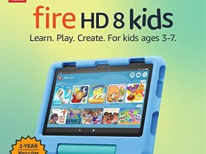 جهاز لوحي Amazon Fire HD 8 الجديد كليًا للأطفال ، شاشة عرض عالية الدقة مقاس 8 بوصات ، من سن 3 إلى 7 سنوات ، مع محتوى منسق مناسب للعمر ولوحة تحكم الوالدين سهلة الاستخدام ، 32 جيجابايت (إصدار 2022) ، أزرق