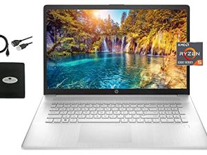 أحدث كمبيوتر محمول 2021 عالي الدقة من HP مقاس 17.3 بوصة ، AMD Ryzen 5 5500U سداسي النواة (Beat i7-1160G7 ، حتى 4.0 جيجاهرتز) ، ذاكرة وصول عشوائي 16 جيجابايت ، 1 تيرابايت PCIe SSD ، بلوتوث 4.2 ، WiFi ، HDMI ، USB-A & C ، Windows 10 S ، w / اكسسوارات Ghost Manta ، فضي