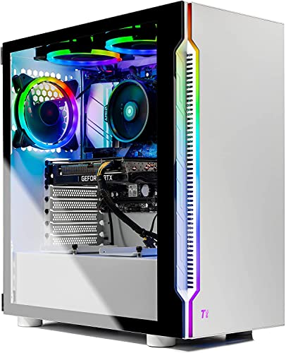 Skytech Gaming Archangel Gaming Computer Desktop - Ryzen 5 5600X 3.7 جيجا هرتز ، RTX 3060 TI 8G ، 1 تيرابايت NVMe SSD ، 16 جيجا DDR4 3200 ميجا هرتز ، مراوح RGB ، Windows 10 Home 64 بت ، 802.11AC Wi-Fi ، أبيض Skytech Gaming Archangel Gaming Computer Desktop - Ryzen 5 5600X 3.7 جيجا هرتز ، RTX 3060 TI 8G ، 1 تيرابايت NVMe SSD ، 16 جيجا DDR4 3200 ميجا هرتز ، مراوح RGB ، Windows 10 Home 64 بت ، 802.11AC Wi-Fi ، أبيض