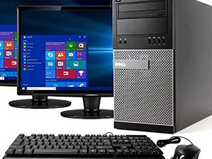كمبيوتر مكتبي ديل اوبتيبليكس 9020 ميني تاور ، انتل كور i7-4770 ، 16 جيجا رام ، 2 تيرابايت ساتا درايف + 256 جيجا اس اس دي واي فاي ، DVD-RW ، ثنائي 22 ال سي دي ، ويندوز 10 برو (تم تجديده)