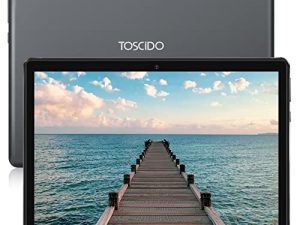 تابلت TOSCiDO Android 11 ، جهاز لوحي 10 بوصة ، ذاكرة وصول عشوائي (RAM) سعة 4 جيجابايت ، سعة تخزين 64 جيجابايت ، معالج ثماني النواة ، شاشة HD IPS ، كاميرا مزدوجة ، دعم Wi-Fi ، Bluetooth ، GPS ، FM ، شحن USB من النوع C ، تابلت رمادي