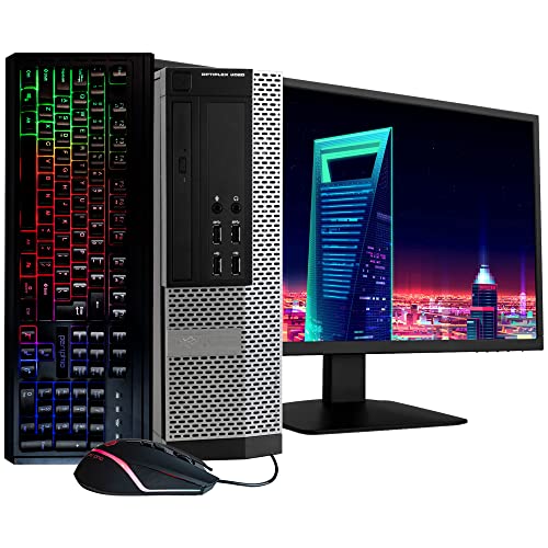 كمبيوتر مكتبي Dell Optiplex 9020 ، معالج Intel Quad-Core i5 ، سعة تخزين 500 جيجا بايت HDD ، 8 جيجا بايت DDR3 RAM ، Windows 10 Pro ، DVD ، WiFi ، شاشة 20 بوصة ، حزمة إنتاجية RGB (متجددة) كمبيوتر مكتبي Dell Optiplex 9020 ، معالج Intel Quad-Core i5 ، سعة تخزين 500 جيجا بايت HDD ، 8 جيجا بايت DDR3 RAM ، Windows 10 Pro ، DVD ، WiFi ، شاشة 20 بوصة ، حزمة إنتاجية RGB (متجددة)
