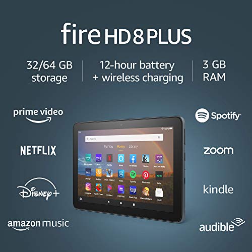 جهاز لوحي Fire HD 8 Plus ، شاشة عالية الدقة ، 32 جيجابايت ، (إصدار 2020) ، أفضل جهاز لوحي مقاس 8 بوصات للترفيه المحمول ، Slate جهاز لوحي Fire HD 8 Plus ، شاشة عالية الدقة ، 32 جيجابايت ، (إصدار 2020) ، أفضل جهاز لوحي مقاس 8 بوصات للترفيه المحمول ، Slate
