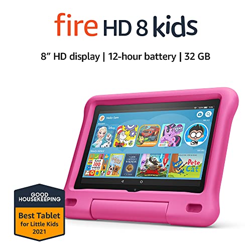 جهاز Amazon Fire HD 8 Kids اللوحي ، شاشة 8 بوصة عالية الدقة ، من 3 إلى 7 سنوات ، 32 جيجابايت ، يتضمن اشتراكًا لمدة عام واحد في محتوى Amazon Kids + ، حافظة Pink Kid-Proof ، (إصدار 2020) جهاز Amazon Fire HD 8 Kids اللوحي ، شاشة 8 بوصة عالية الدقة ، من 3 إلى 7 سنوات ، 32 جيجابايت ، يتضمن اشتراكًا لمدة عام واحد في محتوى Amazon Kids + ، حافظة Pink Kid-Proof ، (إصدار 2020)