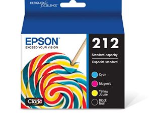 EPSON T212 Claria -Ink Standard Capacity Black & Color -Cartridge Combo Pack (T212120-BCS) لمجموعة مختارة من طابعات Epson Expression و WorkForce