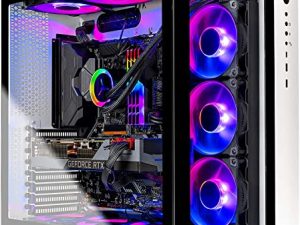 جهاز كمبيوتر سطح المكتب Skytech Prism II للألعاب - AMD Ryzen 9 5900X 3.7 جيجاهرتز ، NVIDIA RTX 3090 ، 1 تيرابايت NVME Gen4 SSD ، 32 جيجابايت DDR4 RAM 3200 ، 1000 واط ذهبي PSU ، 360 مم AIO ، 11AC Wi-Fi ، Windows 11 Home 64 بت