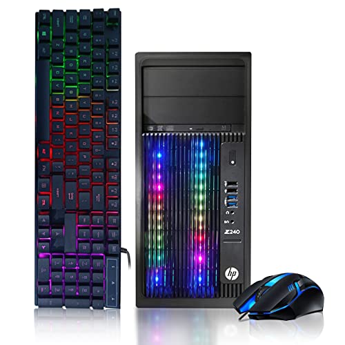 كمبيوتر مكتبي HP RGB للألعاب ، Intel Quad I5 حتى 3.6 جيجا هرتز ، 16 جيجا بايت رام ، 128 جيجا SSD + 2 تيرا بايت ، GeForce RTX 2060 6G GDDR6 ، DVD ، WiFi & Bluetooth ، لوحة مفاتيح وماوس RGB ، Win 10 Pro (مجدد) كمبيوتر مكتبي HP RGB للألعاب ، Intel Quad I5 حتى 3.6 جيجا هرتز ، 16 جيجا بايت رام ، 128 جيجا SSD + 2 تيرا بايت ، GeForce RTX 2060 6G GDDR6 ، DVD ، WiFi & Bluetooth ، لوحة مفاتيح وماوس RGB ، Win 10 Pro (مجدد)