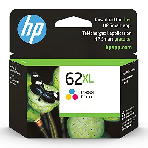 حبر أصلي عالي الإنتاجية HP 62XL ثلاثي الألوان | يعمل مع HP ENVY 5540 و 5640 و 5660 و 7640 Series و HP OfficeJet 5740 و 8040 Series و HP OfficeJet Mobile 200 و 250 Series | مؤهل للحبر الفوري | C2P07AN حبر أصلي عالي الإنتاجية HP 62XL ثلاثي الألوان | يعمل مع HP ENVY 5540 و 5640 و 5660 و 7640 Series و HP OfficeJet 5740 و 8040 Series و HP OfficeJet Mobile 200 و 250 Series | مؤهل للحبر الفوري | C2P07AN