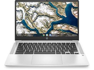 HP 2020 Flagship 14 Chromebook كمبيوتر محمول 14 بوصة HD SVA شاشة مضادة للتوهج معالج Intel Celeron N5000 4GB DDR4 64GB eMMC WiFi Webcam Chrome OS (تم تجديده)