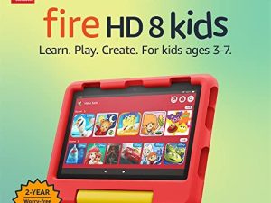 جهاز لوحي Amazon Fire HD 8 الجديد كليًا للأطفال ، شاشة 8 بوصة عالية الدقة ، من سن 3 إلى 7 سنوات ، مع محتوى منظم مناسب للعمر ولوحة تحكم الوالدين سهلة الاستخدام ، 32 جيجابايت ، (إصدار 2022) ، ديزني ميكي ماوس