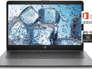 أحدث 2021 كمبيوتر محمول عالي الدقة من HP 14 بوصة ، Intel Celeron N4000 حتى 2.6 جيجاهرتز ، 4 جيجابايت DDR4 ، سعة تخزين 64 جيجابايت eMMC ، WiFi ، كاميرا ويب ، HDMI ، بلوتوث ، سنة واحدة Microsoft 365 ، Windows 10 S ، أسود + كابلات Hubxcel