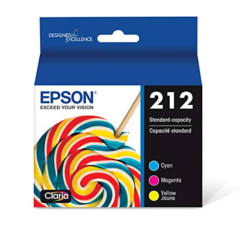 EPSON T212 Claria -Ink حزمة الألوان ذات السعة القياسية (T212520-S) لطابعات Epson Expression و Workforce EPSON T212 Claria -Ink حزمة الألوان ذات السعة القياسية (T212520-S) لطابعات Epson Expression و Workforce