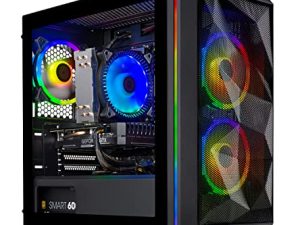 جهاز كمبيوتر سطح المكتب للألعاب Skytech Chronos Mini - Intel Core i3 10100F 3.6 جيجاهرتز ، GTX 1650 ، 500 جيجابايت SSD ، 16G DDR4 3200 ، 600 وات ذهبي PSU ، AC Wi-Fi ، Windows 10 Home 64 بت