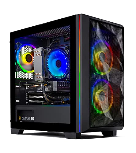جهاز كمبيوتر سطح المكتب للألعاب Skytech Chronos Mini - Intel Core i3 10100F 3.6 جيجاهرتز ، GTX 1650 ، 500 جيجابايت SSD ، 16G DDR4 3200 ، 600 وات ذهبي PSU ، AC Wi-Fi ، Windows 10 Home 64 بت جهاز كمبيوتر سطح المكتب للألعاب Skytech Chronos Mini - Intel Core i3 10100F 3.6 جيجاهرتز ، GTX 1650 ، 500 جيجابايت SSD ، 16G DDR4 3200 ، 600 وات ذهبي PSU ، AC Wi-Fi ، Windows 10 Home 64 بت
