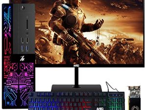 كمبيوتر مكتبي للألعاب ، Intel Core i3-6500 ، TechMagnet Siwa 6 ، 16 جيجابايت رام ، 240 جيجابايت SSD (تمهيد سريع) ، 1 تيرابايت HDD ، AMD RX 550 4GB DDR5 ، شاشة MTG الجديدة 24 بوصة ، ماوس لوحة مفاتيح RGB ، Windows 10 Pro (مجدد)