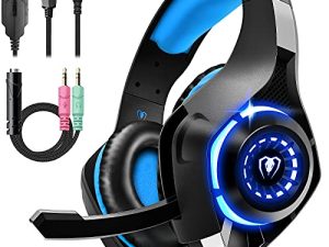 سماعة رأس للألعاب تاتيبو لجهاز PS4 PS5 Xbox One Switch PC مع ميكروفون لإلغاء الضوضاء وصوت ستيريو عميق باس