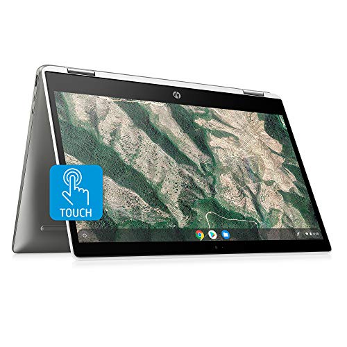 HP Chromebook x360 14-inch HD Touchscreen Laptop، Intel Celeron N4000، 4 GB RAM، 32 GB eMMC، Chrome (14b-ca0010nr ، أبيض سيراميك / فضي معدني) HP Chromebook x360 14-inch HD Touchscreen Laptop، Intel Celeron N4000، 4 GB RAM، 32 GB eMMC، Chrome (14b-ca0010nr ، أبيض سيراميك / فضي معدني)